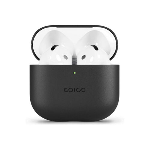 Kožené pouzdro pro AirPods 4 Epico Leather Case - černé