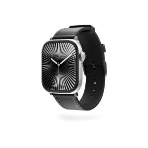 Kožený řemínek pro Apple Watch 42/44/45/49 mm Epico Watch Strap Leather - černý