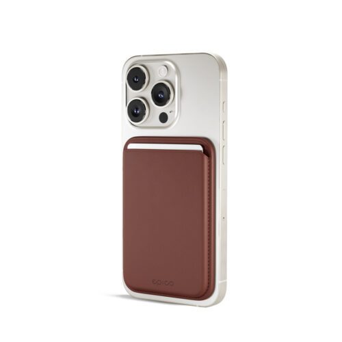 Magnetická peněženka Epico Mag+ Wallet - hnědá