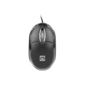 Natec optická myš VIREO 2/1000 DPI/Kancelářská/Optická/1 000 DPI/Drátová USB/Černá NMY-1983