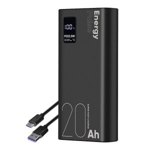 OBAL:ME EnergyPulse Powerbanka 20000mAh 22.5W Black OMPWB20K