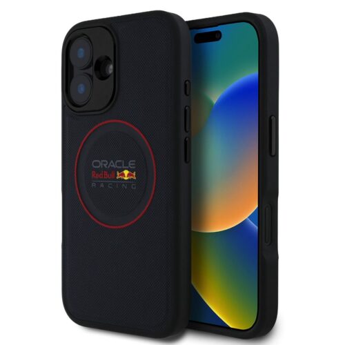 Red Bull PC/TPU Red Ring MagSafe Zadní Kryt pro iPhone 16 Navy RBHMP16S24PUILVR