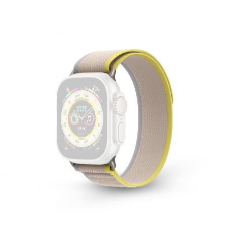 Řemínek pro Apple Watch 42/44/45/49mm Ultra Wild Trail Žlutá/Béžová - Obrázek 2