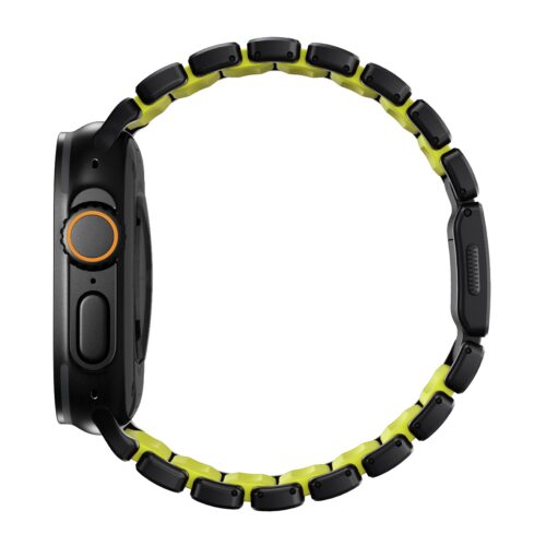 Řemínek pro Apple Watch 45/46/49 mm Nomad Stratos Band FKM - černý/zelený - Obrázek 2