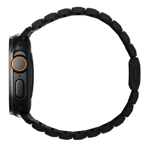 Řemínek pro Apple Watch 45/46/49 mm Nomad Titanium Band V2 - černý - Obrázek 2