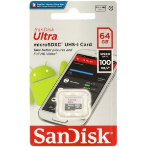 SanDisk Ultra/micro SDXC/64GB/UHS-I U1 / Class 10 SDSQUNR-064G-GN3MN