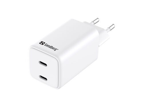 Sandberg Síťová nabíječka dual USB-C PD65W