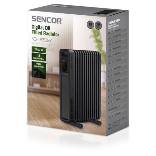 Sencor SOH 6313BK Olejový radiátor - Obrázek 2