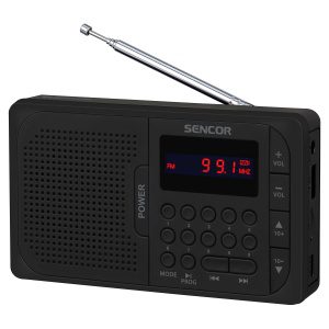 Sencor SRD 216 BK Digitální rádio Tuner  FM PLL Snadné automatické ladění stanic