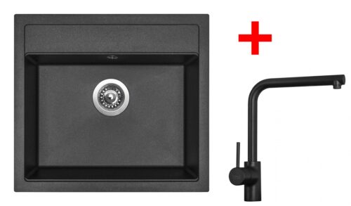 Sinks SOLO 560 Metalblack + ELKA Černá matná