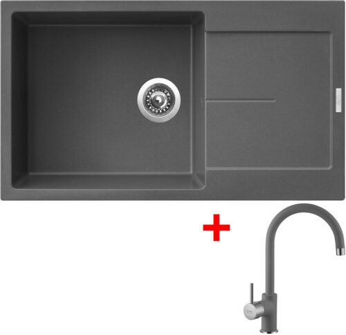 Sinks ULTIMA 860 XXL Titanium + Vitalia GR