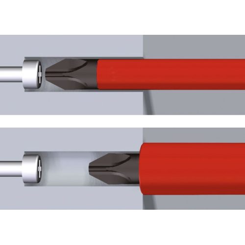 Šroubovák elektrikářský Wiha slimFix 36330 SL/PZ2 PlusMinus 218mm VDE 1000V - Obrázek 2