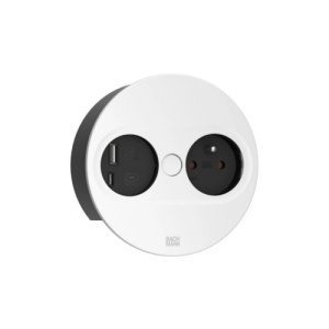 Stolní zásuvka BACHMANN Twist 946.206 230V + USB nabíječka A/C 22W matná bílá