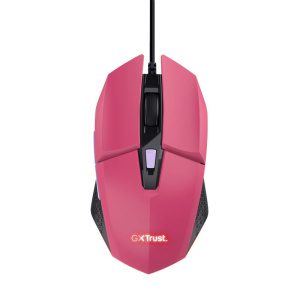 TRUST GXT 109 FELOX/Herní/Optická/Pro praváky/6 400 DPI/Drátová USB/Růžová 25068