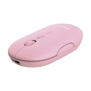TRUST PUCK/Cestovní/Optická/1 600 DPI/USB+BT/Růžová 24125