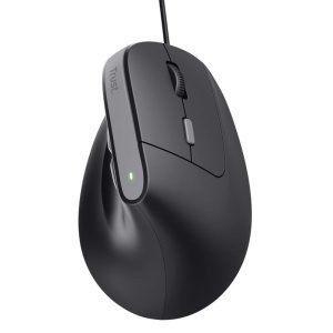 Trust Bayo II/Vertikální/Optická/Pro praváky/2 400 DPI/Drátová USB/Černá 25144