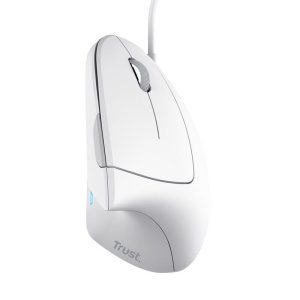 Trust Verto/Vertikální/Optická/Pro praváky/1 600 DPI/Drátová USB/Bílá 25133