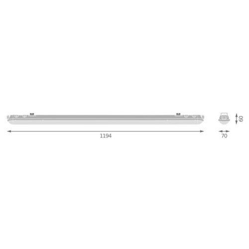 Zářivka LEDVANCE Damp Proof 120cm 42W/4000K neutrální bílá IP65 - Obrázek 2