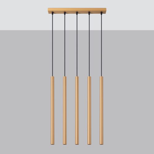 Závěsná lampa SOLLUX PASTELO 5L zlatá G9 5x8W bez žárovky SL.1173 - Obrázek 2