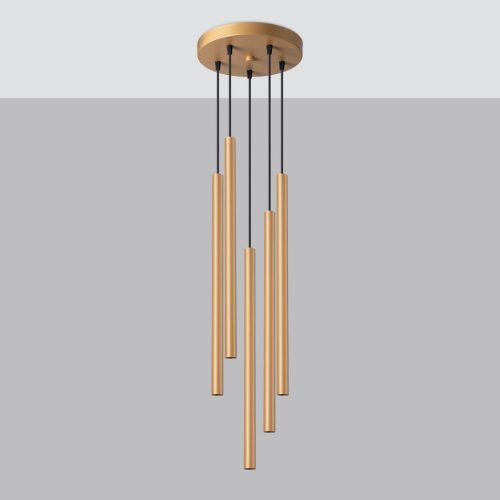 Závěsná lampa SOLLUX PASTELO 5P zlatá G9 5x8W bez žárovky SL.1174 - Obrázek 2