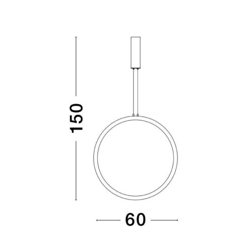 Závěsné LED svítidlo NOVA LUCE CHANGE 36W 3000K 9070168 stmívatelné Triac - Obrázek 2