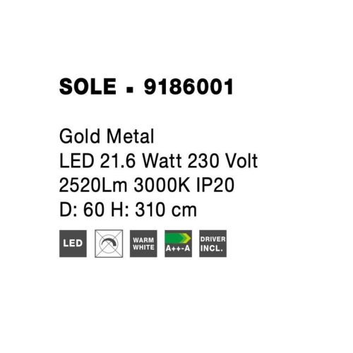 6W 3000K 9186001