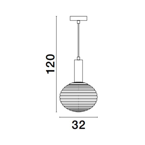 Závěsné svítidlo NOVA LUCE ALLEN Ε27 9028843 bez žárovky - Obrázek 2