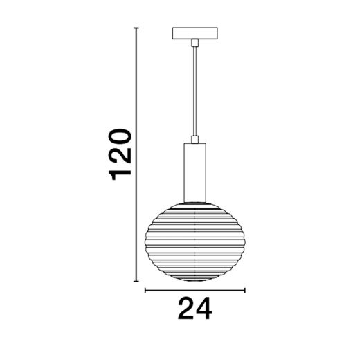 Závěsné svítidlo NOVA LUCE ALLEN Ε27 9028844 bez žárovky - Obrázek 2