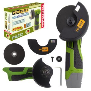 Aku mini úhlová bruska Procraft PGA12 1B