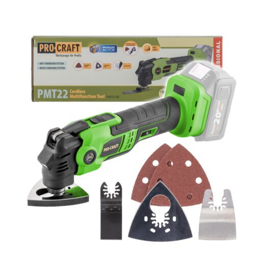 Aku multifunkční oscilační bruska Procraft PMT22bb (bez baterie a nabíječky) | PMT22bb PMT22bb