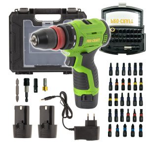 Aku šroubovák Procraft PA12Pro DFR-2b-c se sadou bitů BS-32 | SPA12ProDFR-2b-c/BS-32 SPA12ProDFR-2b-c/BS-32