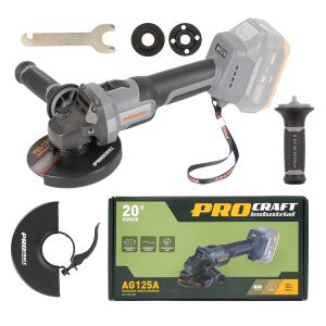Aku úhlová bruska Procraft Industrial AG125Abb (bez baterie a nabíječky)