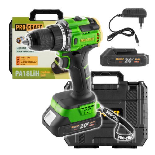 Aku vrtací šroubovák Procraft PA18LiH | PA18LiH-1B-C PA18LiH-1B-C