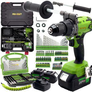 Aku vrtací šroubovák s příklepem Procraft SPA18BL Brushless se sadou bitů DBS-101 | SPA18BL/DBS101 SPA18BL/DBS101