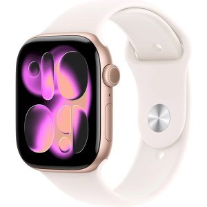 Apple Watch Series 11 46mm GPS (Stav A/B) Růžově zlatý hliník s růžovým sportovním řemínkem MNK43CS/A