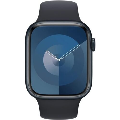 Apple Watch Series 9 41mm GPS (Nerozbaleno) Temně inkoustový hliník s temně modrým sportovním řemínkem MNK43CS/A - Obrázek 2
