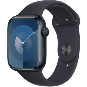 Apple Watch Series 9 41mm GPS (Nerozbaleno) Temně inkoustový hliník s temně modrým sportovním řemínkem MNK43CS/A