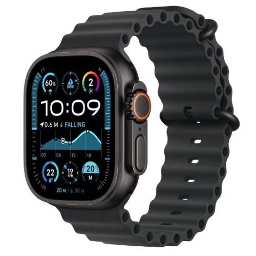 Apple Watch Ultra 2 49mm (Zánovní) Černý titan s modrým sportovním řemínkem
