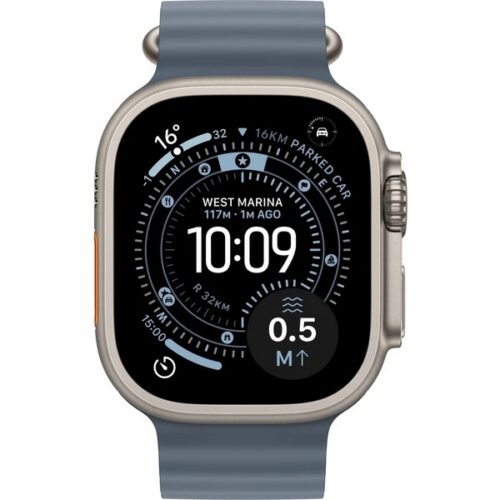 Apple Watch Ultra 3 49mm (Stav A) Titan s modrým řemínkem - Obrázek 2