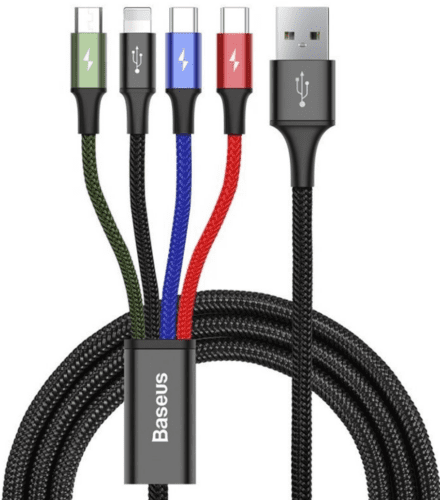 Baseus CA1T4-B01 Fast 4in1 Kabel Lightning