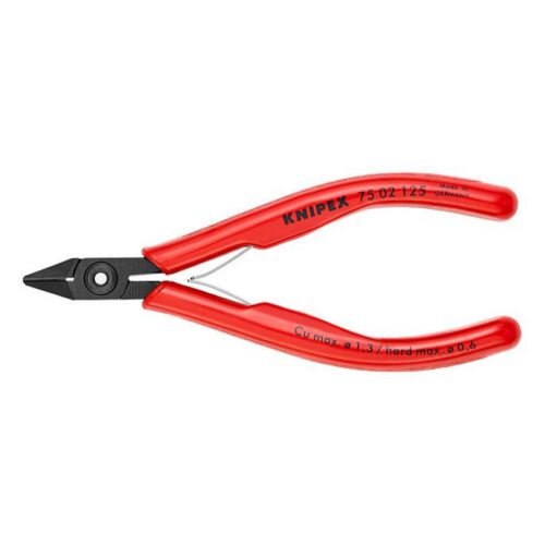 Boční štípací kleště pro elektroniku 125 mm KNIPEX 75 02 125 - leštěná hlava