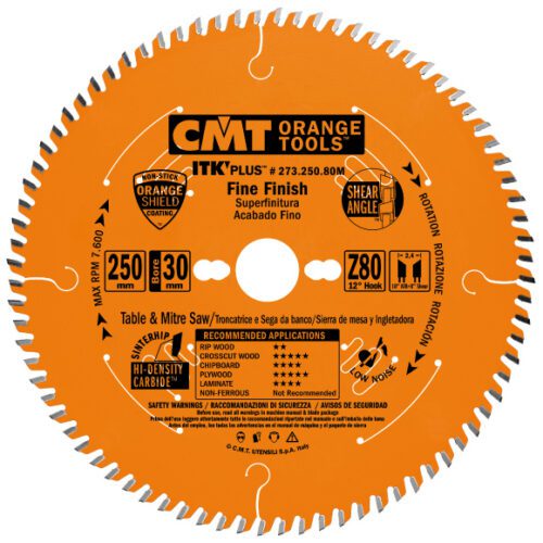 CMT Orange Tools CMT ITK Ultra tenký kotouč pro příčné finální řezy - D250x2