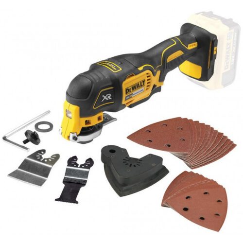 DeWALT DCS355N Aku oscilační bruska (18V/bez aku)+29dílná sada příslušenství DCS355N