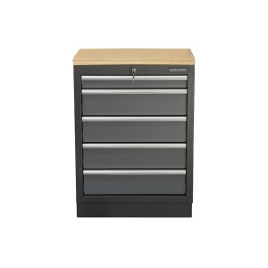 Dílenská skříňka s dřevěnou pracovní deskou | 5 šuplíků | 680x465x950 mm Matabro SET-CA01060 SET-CA01060