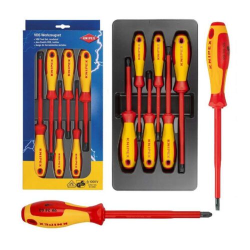 Elektrikářské šroubováky VDE Knipex 00 20 12 V01 (Sada 6 ks) PL+PH 00 20 12 V01