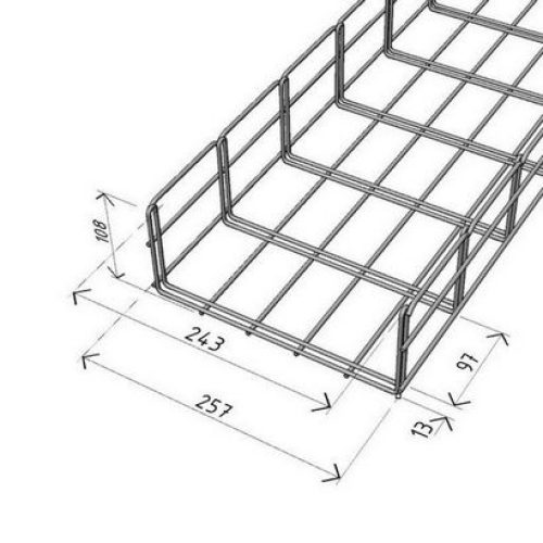 Kabelový žlab Arkys Merkur 2 250x100mm GZ 2m ARK-211240 - Obrázek 2