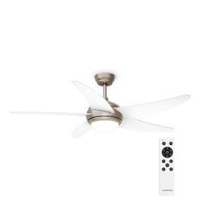 Klarstein Bolero stropní ventilátor se světlem | 132 cm | 35 W | Tichý chod | Dřevo