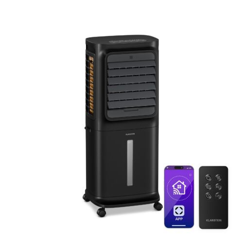 Klarstein Breezcube inteligentní ochlazovač vzduchu s vodním chlazením | 340 m³/h | 10 l | 30 m² | 3 režimy | 50 W