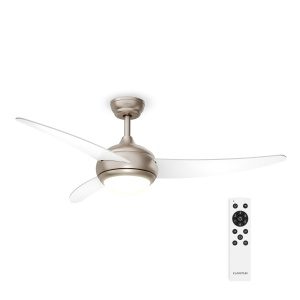 Klarstein El Paso stropní ventilátor se světlem | 132 cm | 35 W | Tichý provoz | Dřevo