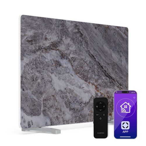 Klarstein MarmoHeat infračervený panel | 600 W | 5 - 9 m² | mramorový design | 70 cm x 100 cm